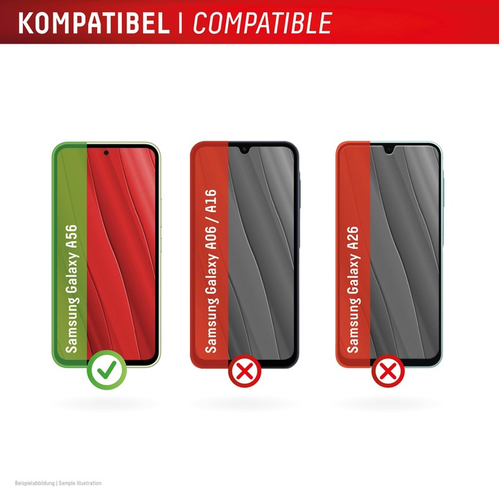 Actual product image Displex Real Glass, 2D Panzerglas (1 Piece, Samsung Galaxy A56)