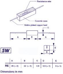 Velleman Resistor 5W 0E82