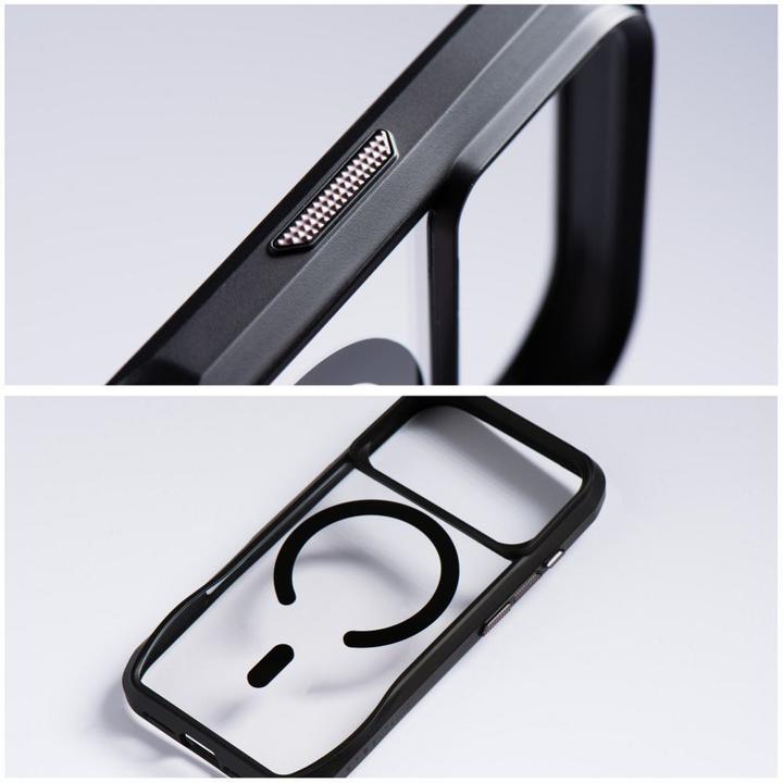 Actual product image Roar Back panel cover case SLIM DEFENDER compatible with MagSafe for IPHONE 17 Pro Max black (Apple iPhone 17 Pro Max)