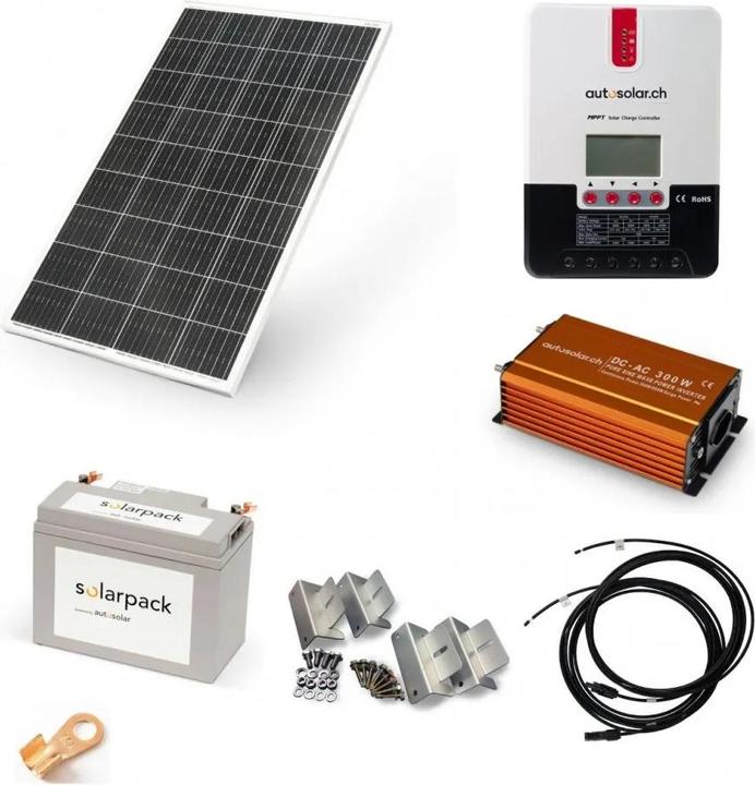 Autosolar Kit solaire 160W avec régulateur de charge MPPT (160 W)