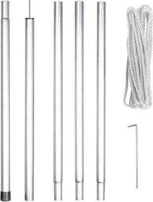 Actual product image Perel Set of poles for sun sails (2.5 x 250 cm)