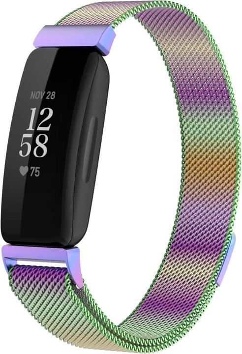 Produktbild Cover-Discount Fitbit Inspire 2 - Milanese Armband Regenbogen (Edelstahl)