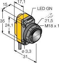 Image du produit Banner Optosensor,WorldBeam,Send/Empf (20 m)