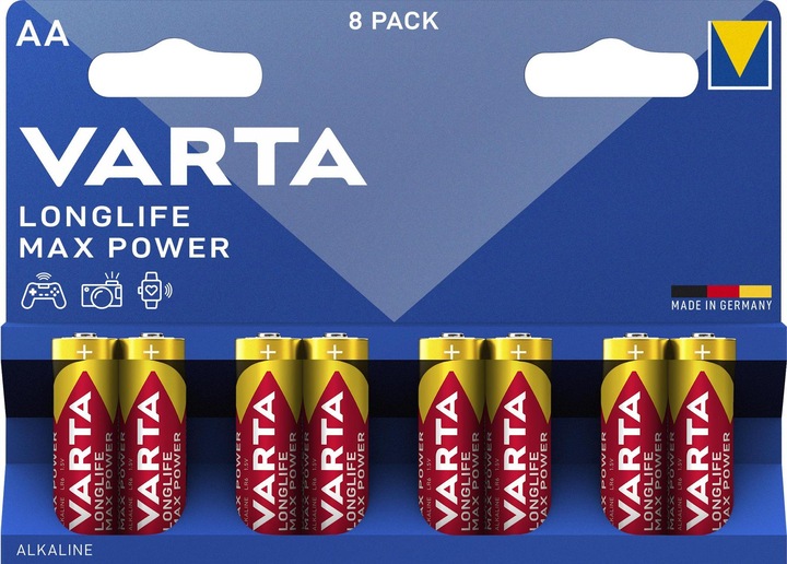 Immagine prodotto Varta Longlife Max Power (8 pz., AA, 2980 mAh)