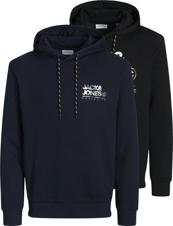 Actual product image Jack & Jones Jjluke Sweat Hood 2pk Mp (S)
