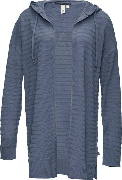 Produktbild s.Oliver Strickjacke Strickjacke mit Kapuze und Streifenstruktur (S)