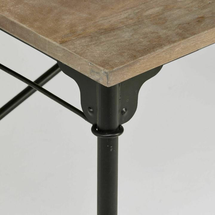 Actual product image Loberon Desk Leognan brown / black (117 x 65 x 103 cm)