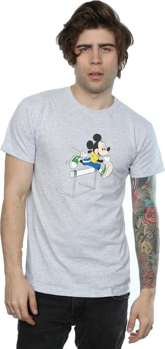 Actual product image Disney Mens Mickey Mouse Hurdles T-Shirt (XXL)