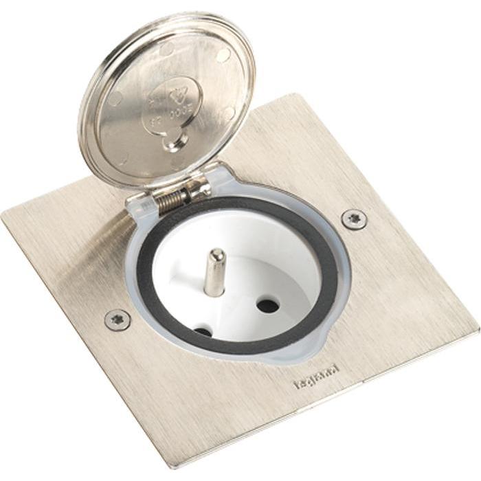 Legrand, Zubehör Schalterprogramm, LEG 089700 Deckelsatz 1X2Mod Inox Quad