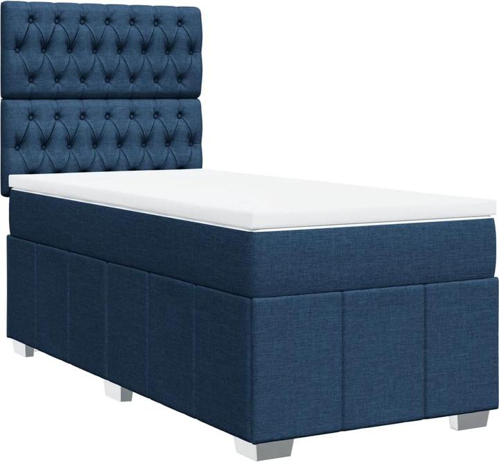 Actual product image vidaXL Bo x springbett mit Matratze 100 x 200 cm Stoff (100 x 200 cm)