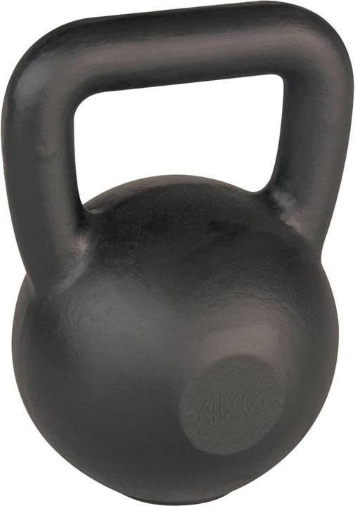 Immagine prodotto Tunturi Gusseisen Kettlebell mit Gummi Boden 4 kg (1 x 4 kg)