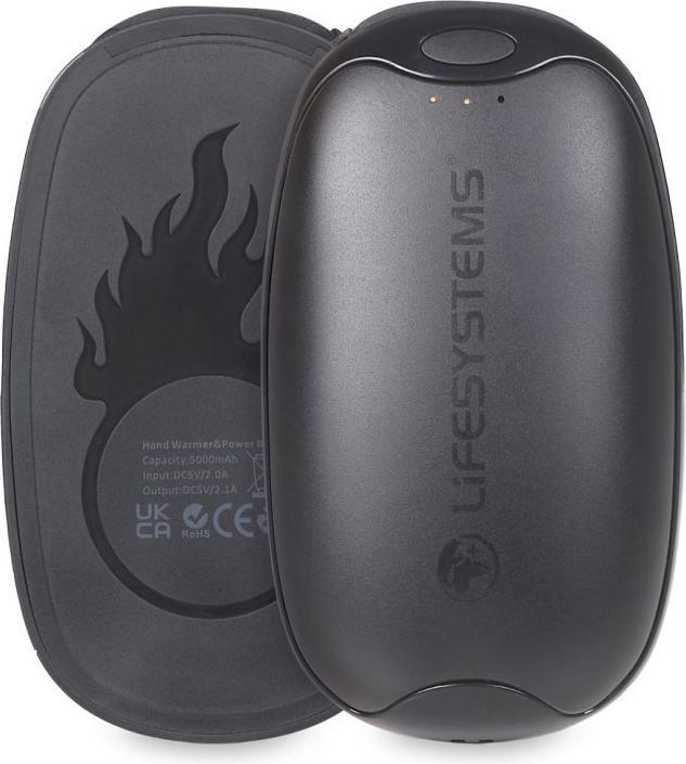 Productafbeelding Lifesystems Oplaadbare Dual Palm Handwarmer, USB & USB C poorten