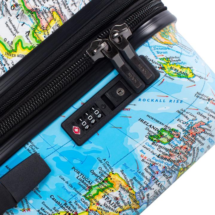 Image du produit Heys Black Camo Ensemble de valises à 4 roulettes 3 pièces avec soufflet extensible (214 l, XL (à partir de 115l))