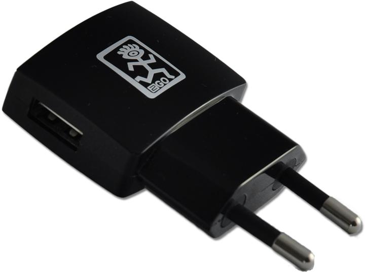 Produktbild 2GO Netz-Ladegerät 100V-240V - schwarz für Universal USB (5 W)
