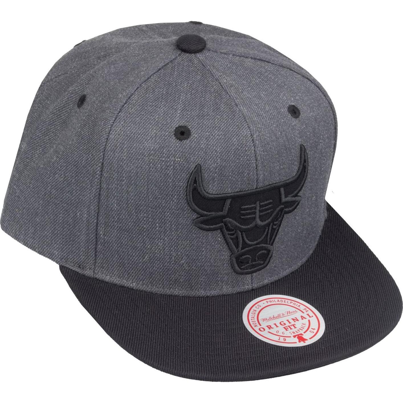 Thumbnail - Mitchell & Ness, Herren, Cap, Snapback Cap - DARK Chicago Bulls charcoal, Grau