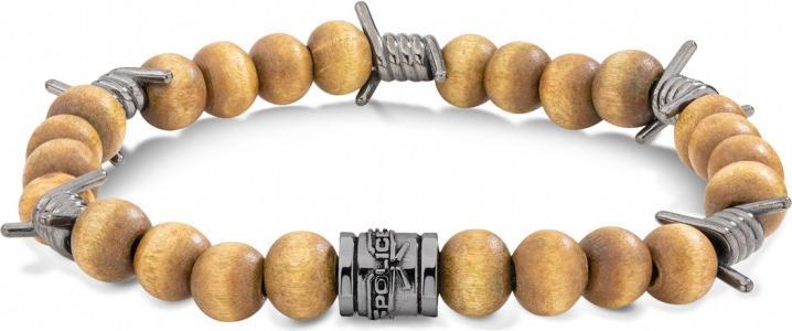 Police Barbedwire Armband (18 cm, Edelstahl)