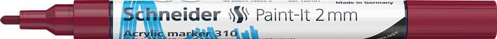 Valeurs nutritives et ingrédients Schneider Marqueur acrylique Paint-It 310 2mm bordeaux (1 x)