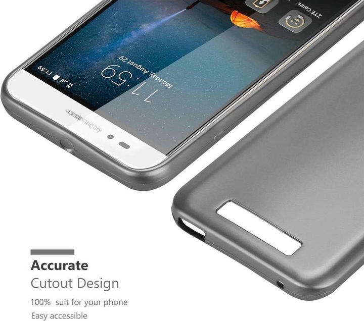 Produktbild Cadorabo TPU Matt Metallic Cover (ZTE Blade A612)