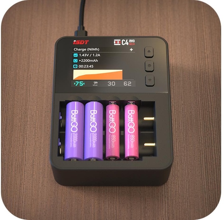 Actual product image Isdt C4 EVO Smart AC Charger