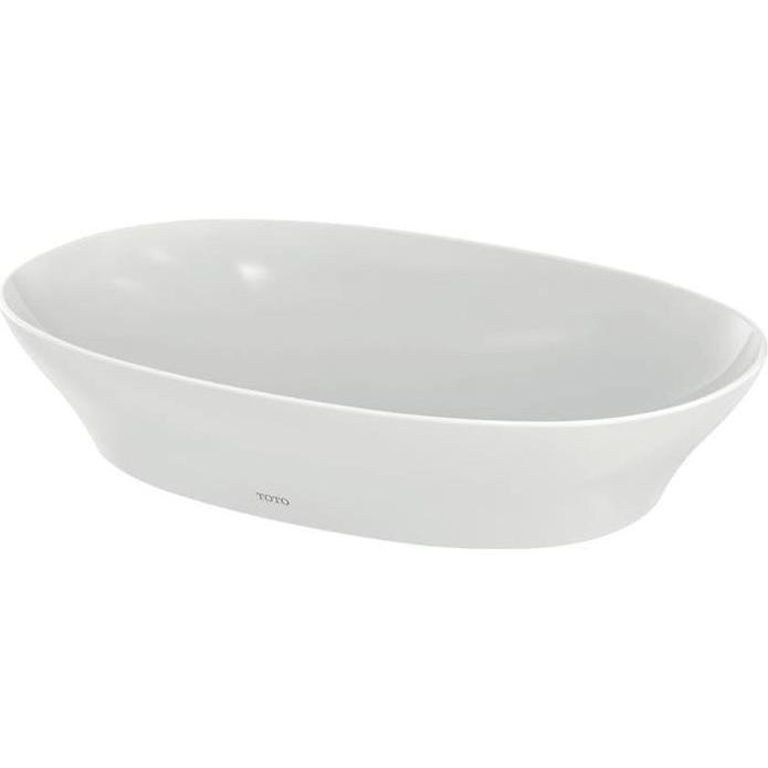 TOTO, Waschbecken, TL Aufsatzwaschtisch rd o HL ohne Überlauf 107x400x260mm weiss (416 mm, 175 mm)