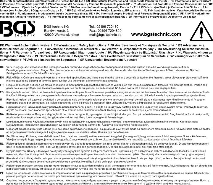 Produktbild BGS Druckluft-Schlagschrauber abgewinkelt mit dreh- und neigbarem Kopf 12,5 mm (1/2") 650 Nm (Druckluft)
