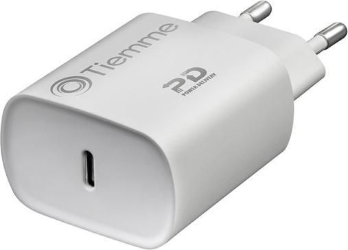 Actual product image Tiemme Chargeur secteur 1 port USB-C 20W (Blanc) (20 W)
