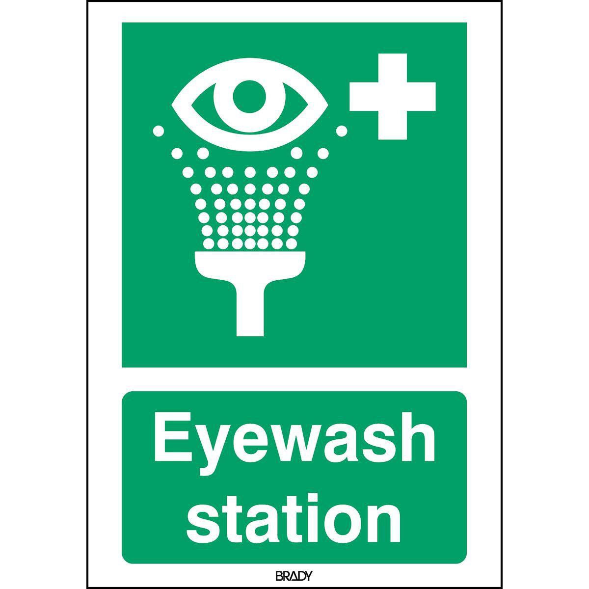 Brady, Etiketten, ISO 7010 Sign - Eyewash