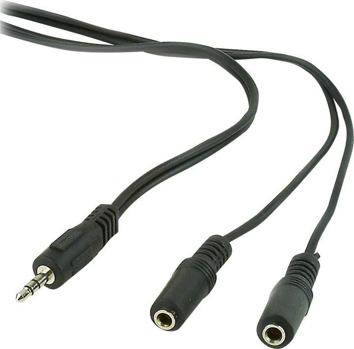 Gembird CABLE AUDIO SPLITTER 3.5MM/5M BLACK CCA-415 (5 m, 3.5mm jack (AUX))