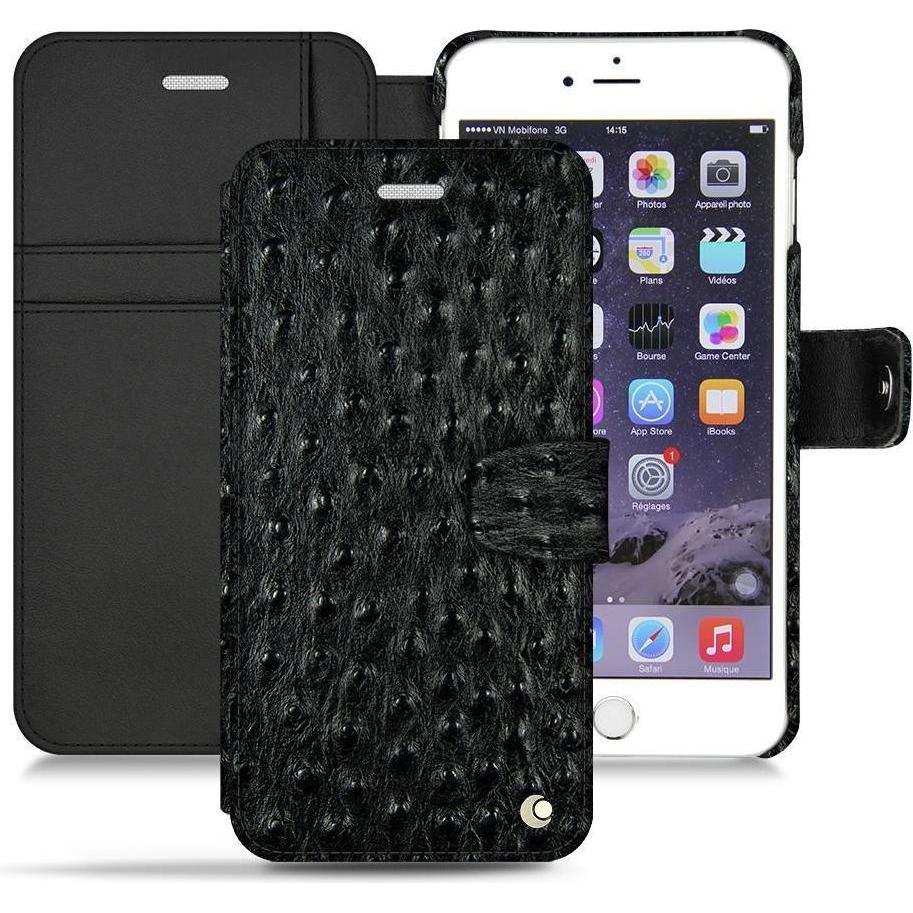 Noreve Lederschutzhülle Wallet (Apple iPhone 6s), Smartphone Hülle, Schwarz