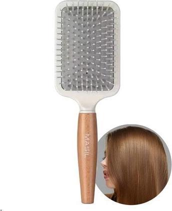 Immagine prodotto Masi Spazzola per capelli a spazzola in legno per capelli secchi e ricci con massaggio del cuoio
