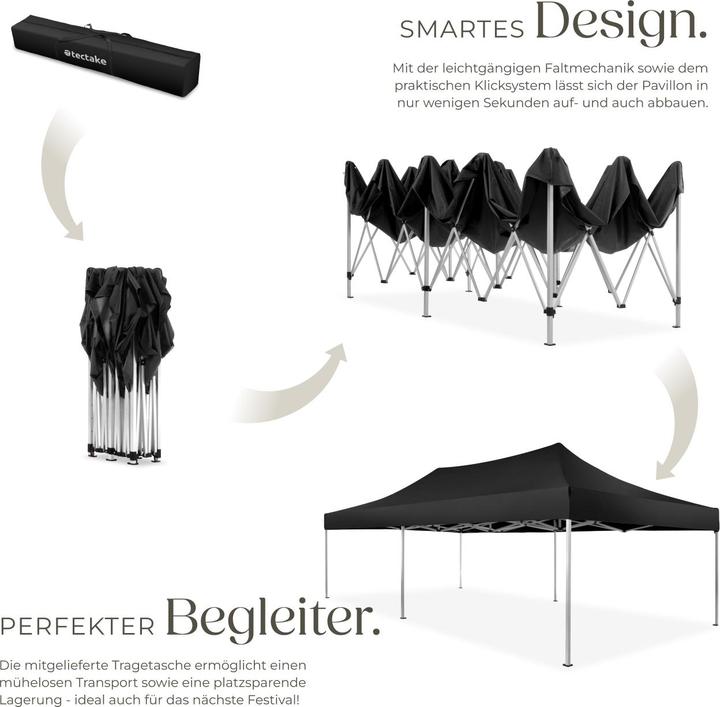Image du produit tectake Pavillon de jardin (600 cm, 300 cm)