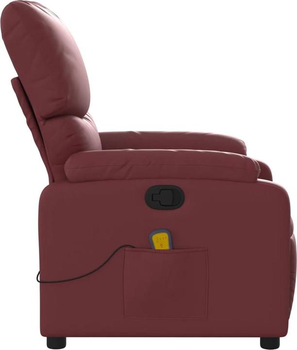 Immagine prodotto vidaXL Sedia da massaggio in similpelle rosso vino, colore: rosso vino, materiale