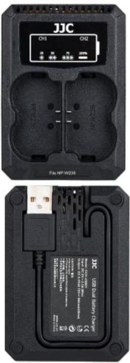 JJC Fuji DCH NPW235 USB Dual Battery Charger (Camera battery charger)