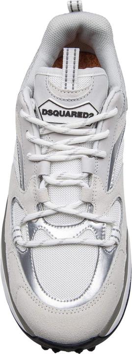 Produktbild Dsquared2 bubble sneakers in leather and technical fabric color white/silver (43)