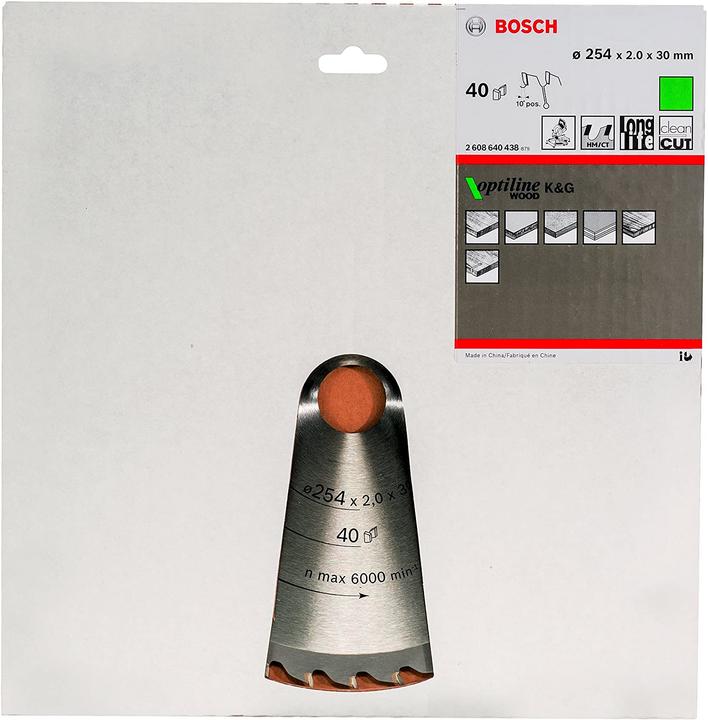 Actual product image Bosch Professional Zubehör PRO Wood circular saw blade, 254 x 2 x 30 mm
