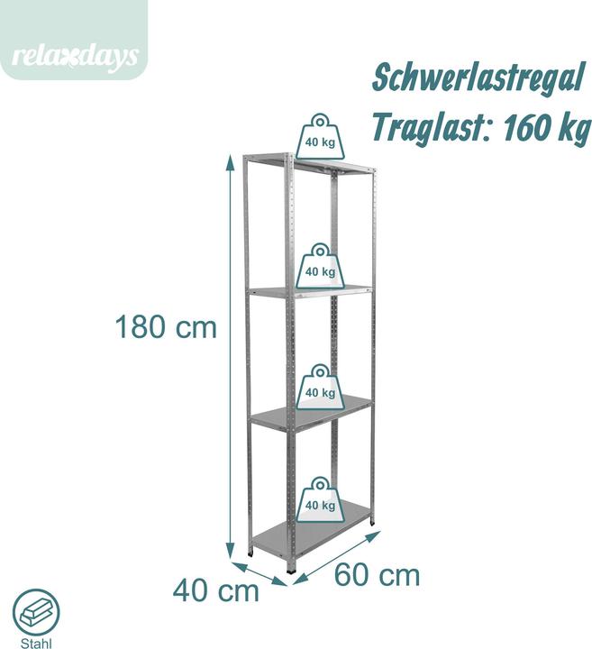 Actual product image Relaxdays shelf