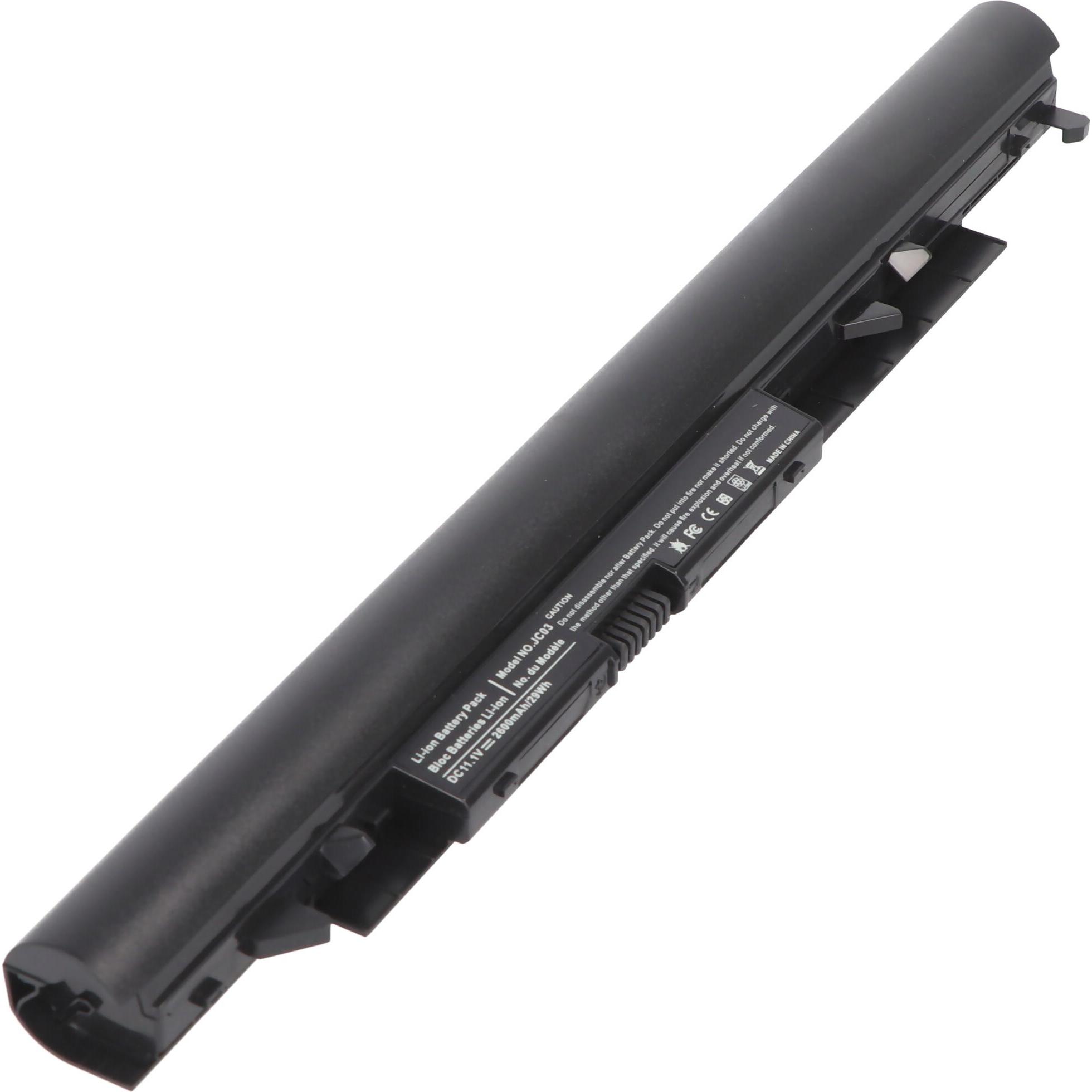 AccuCell 2600mAh Akku passend für HP Notebook 240 G6, 250 G6, Li-ion, 11,1V, 27,8Wh (2600 mAh), Notebook Akku