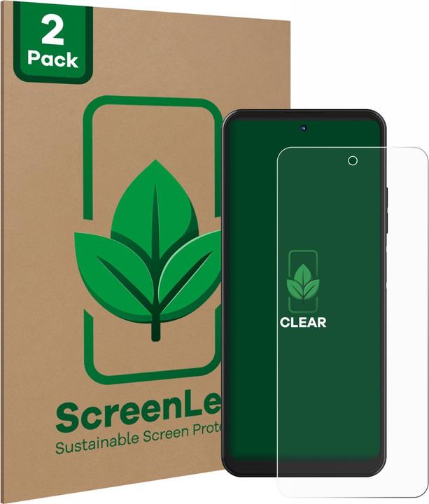 Produktbild ScreenLeaf Schutzfolie nachhaltiger Displayschutz Displayschutzfolie Folie Klar Transparent (2 Stück, Hotwav Note 12)