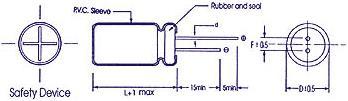 Image du produit Velleman Elco Radial 1000µf 16V