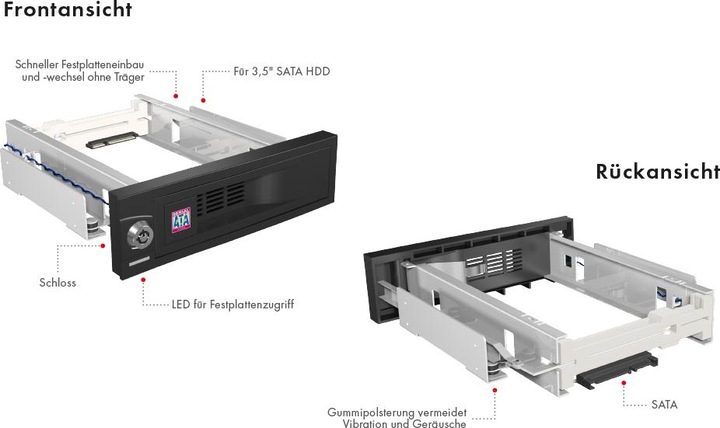 Produktbild Icy Box Ib-168sk-B