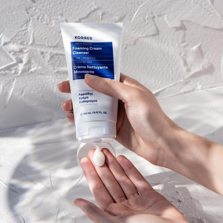 Actual product image Korres Greek Yoghurt Foaming Cream Cleanser 400Ml (Cleansing Foam, 400 ml)