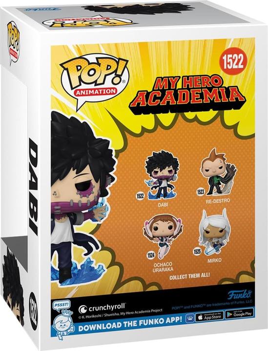 Actual product image Funko MY HERO ACADEMIA - POP Animation N° 1522 - Dabi (Flammes)