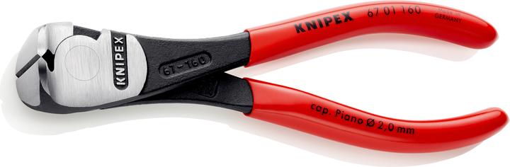 Knipex Tronchese per meccanica con tagliente frontale - tipo forte (160 mm)