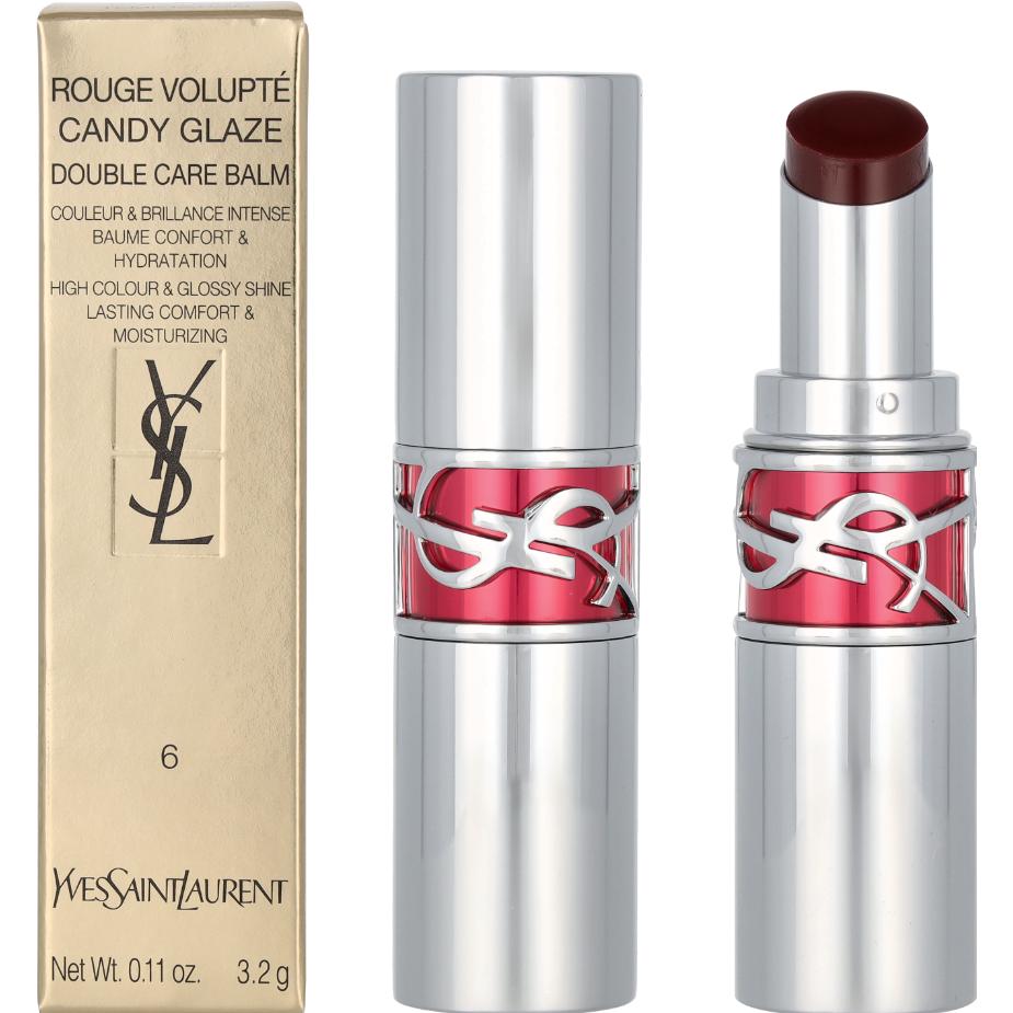 Thumbnail - Yves Saint Laurent, Lippenstift + Lipgloss, Rouge Volupte Candy Glaze Lipgloss 6 (6 Burgundy Temptation)