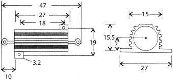 Produktbild Velleman Resistor 25W 1K5