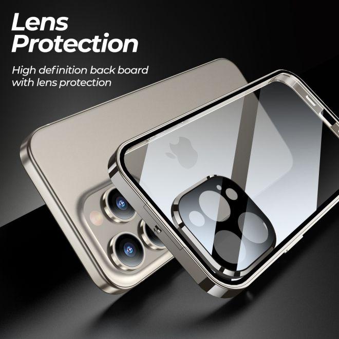 Produktbild MU Classic 360 Grad Hülle Privacy Locking Edition (Apple iPhone 15 Plus)