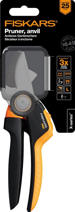 Produktbild Fiskars X-series Amboss-Gartenschere L P941