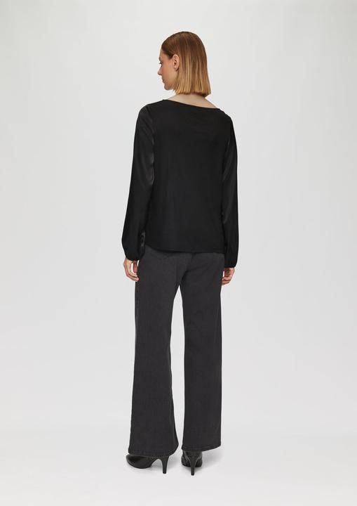 Actual product image S.Oliver T-Shirt Satiniertes Blusenshirt aus Viskose (36)