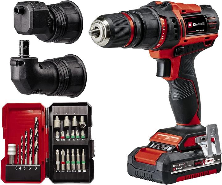 Image du produit Einhell TE-CD 18/45 3X-Li +22 1x 2,0Ah Perceuse-visseuse sans fil (Fonctionnement sur batterie)