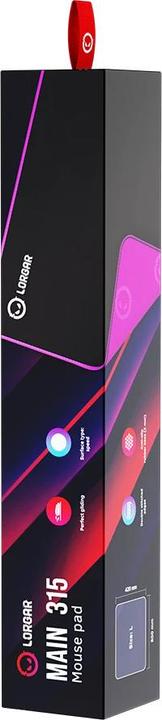 Immagine prodotto Lorgar Mousepad principale 315 500mmx420mmx3mm/Alta velocità/BK&VT al dettaglio (L)